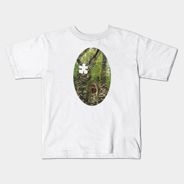 Puzzle Stealer Collage Series no.2 Kids T-Shirt by sartworks